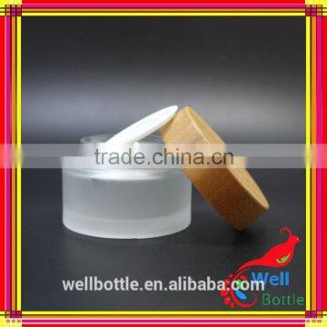 Glass Jar Wooden Lid With Round Glass Jars and Lids Wellbottle Wholesale