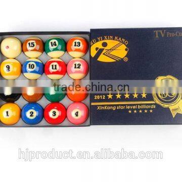 57.2mm Professional quality 5 star TV Crystal Pool ball/ High quality resin/ Factory promotion