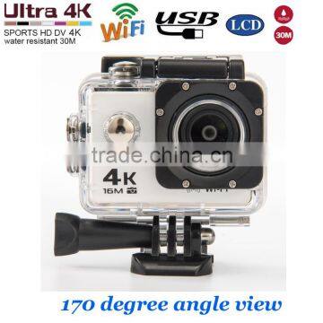 Wide angle Fisheye lens 2 inch LTPS LCD IP68 waterproof Wifi Sports DV Camera