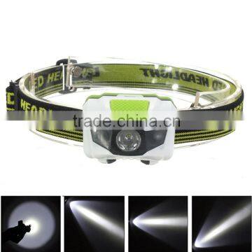 Mini 4 Mode Waterproof 200 Lumen R3 2 LED Flashlight Super Bright Headlight Headlamp Torch Lanterna With Headband photo-2