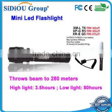 1 Mode 225 Lumens Waterproof Q5 LED Aluminum Flashlight