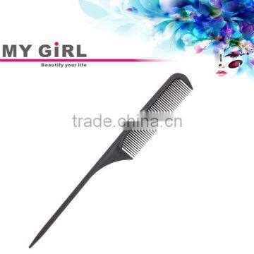 MY GIRL 2016 New Arrival Cheap Durable Professional Salon Comb Rat Tail Antistatic Carbon Fiber Comb Set photo-2