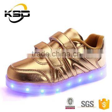 2016 Hot Selling LED Light Shoes 7 Color Changing Girl Shoe Kids Light Up Shoes