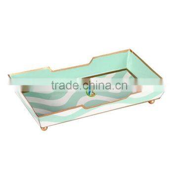 Metal Rectangular Guest Towel Tray