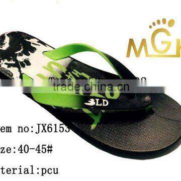 fashion new design pcu mens slipper