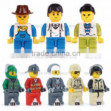 2016 hot items online plastic toys ABS materiel building blocks bricks bulk mini figures mixed DE00079-13