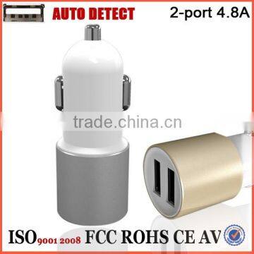 Mobile Accessories 2015 2a 2 Port Usb Car Charger,10w Car Charger