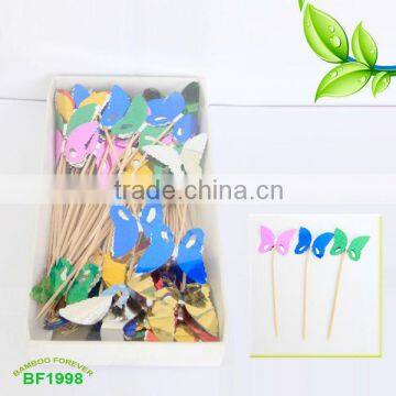 Bamboo Forever butterfly Toothpick