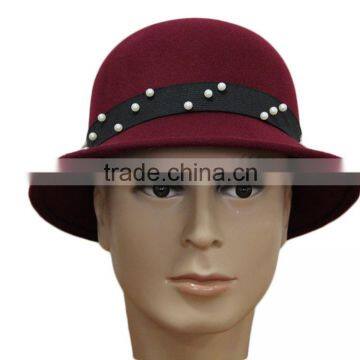 2015 hot sale wine red bucket hat, winter hat, party hat