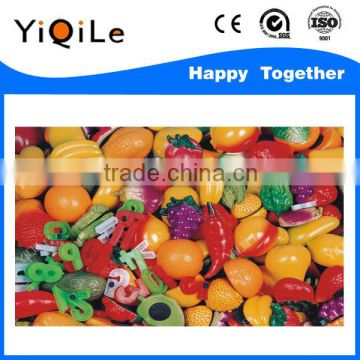 Cheap children plastic fruit toy colorful preschool toys useful plastic toys for kids