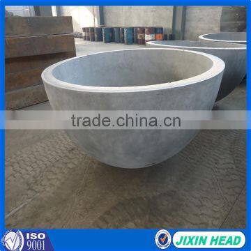 carbon steel welded pipe end cap hemispherical dish head for storage tank