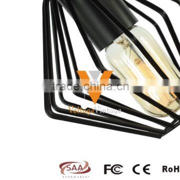 Manufacturer's Premium Yardley Pendant Lamp Industrial Metal Track Light Vintage Wire Cage Hanging Lamp photo-3