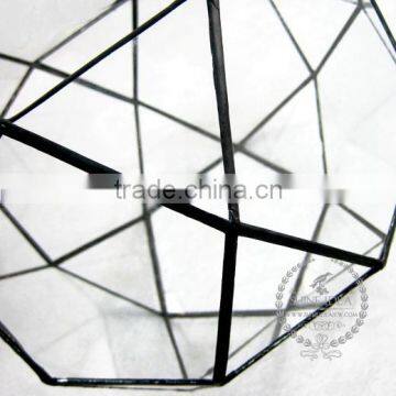 22*22*19.5cm Geometric 32 Face Glass Terrarium Flower Arrangement Air Plant Planter Greenhouse Home Decoration 0100007