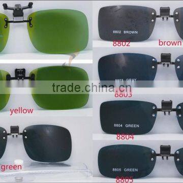 High Quality Polarized Clip on Sunglasses with Case