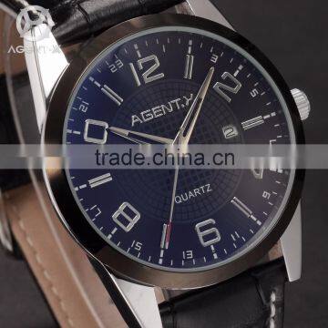 AGENTX Men's Japan Quartz High Quality Soft Genuine Leather Band Watch photo-2