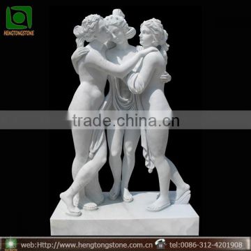 Famous White Marble Female Statue of The Three Graces