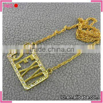 Fancy Long Chain Necklace Women, Imitation Gold Crown Pendant Necklace photo-5