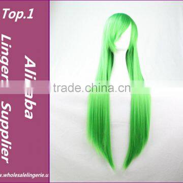 Cosplay Wig Anime Wig Green Long Straight Hair Wigs Ancient Costume One Meter Straight Hair With Bangs Cosplay Synthetic Hair