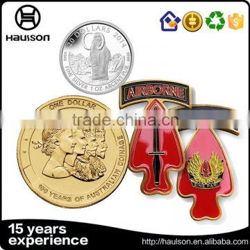 Newest odd shape die casting stainless steel imitation gold plating customizable color enamel challenge coins