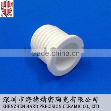 Machinable glass ceramic threaded tube