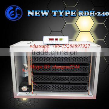 dual supply Full automatic domestic poultry eggs incubator with humidifier