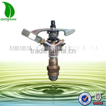 Brass impact irrigation sprinkler for farm and garden