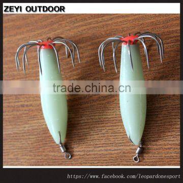 New Luminous Squid Hook Squid Lure Hook Bait Green Color On Sale