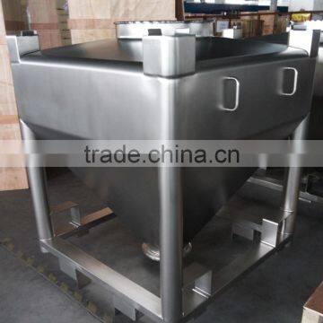 Customized High-qulity Stainless Steel SUS 304 SUS 316L Pharmaceutical / Medical /Mixing Square Hopper / Turnover Hopper photo-4