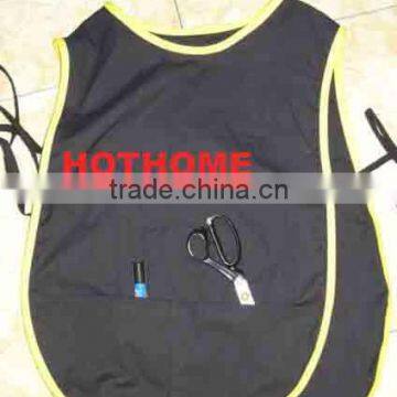 Blue Cobbler Apron With Front Pockets and Adjustable Side Ties photo-4