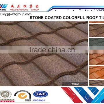 Stone Coated Roof Sheet, Purple/wine Red/green/black Roof Tile for Prefab Houses, Villas photo-3