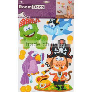 2 x Fantastic Removable Boys Wall Bedroom Room Stickers - Pirates Design