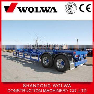 low price 45ton container skeleton semi trailer