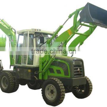 6800KG, 0.4CBM 5000wz mini wheel backhoe loader , small backhoe loader for sale 2015 good performence!