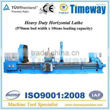 10Ton & 970mm Bed Width Heavy Duty Horizontal Lathe with 3m~18m length