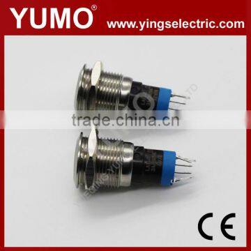 LA16JSF-11E Blue Push Button Monetary With Lamp Stainless Steel 12V DC photo-6