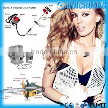 Garden machine german chainsaw for chopping down trees and brush cutter for garden grass cutting