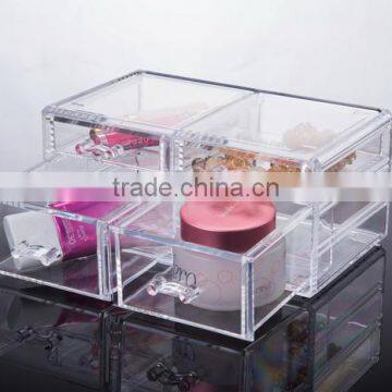 High Quality PS Transparent Large Size Cosmetic Box /Dressing Case With Various Usage photo-3