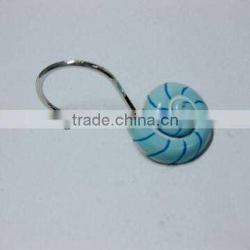 Resin blue ocean small curtain hooks