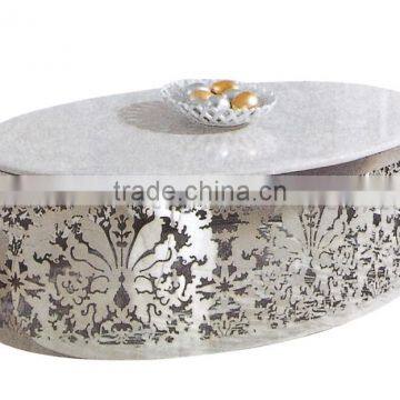 Crave Stainless Steel Marble Coffee Table Centre Table photo-5