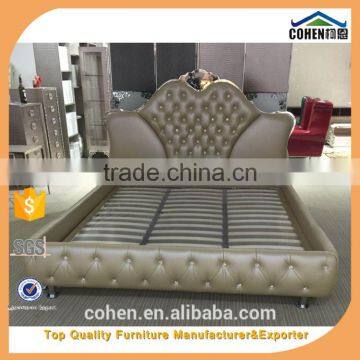 Hotel Presidential Suit Size Leather Hotel Set / Bedroom Furniture Bed YC107 photo-2