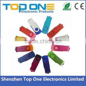 Annivesary Souvenirs Memento Advertising Top Quality Custom Logo Printed Cheap Swivel USB Flash Drive 4gb