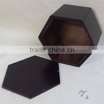 Hexagon Wood Paw Print Pet Urns photo-4