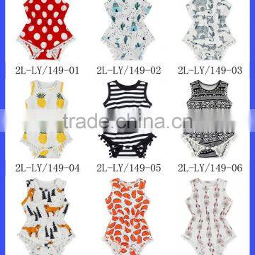 Pink Floral Newborn Baby Girls Romper Suit photo-6