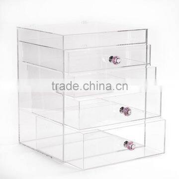 Wholesale Custom Cheap Acrylic Makeup Organizer With Drawers