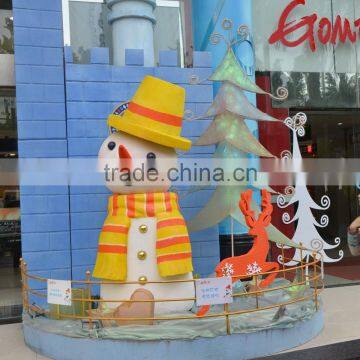 Outdoor FRP Santa decoration