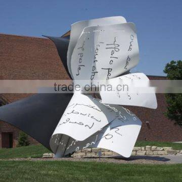 Art Deco Garden Statues Metal Craft Sculpture Stainless Steel Balls photo-3