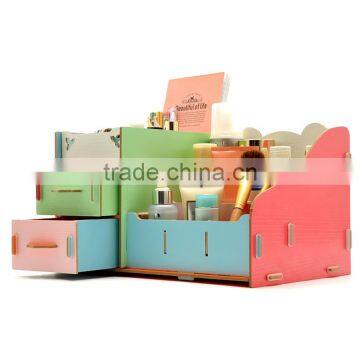 DIY Panda Wooden Storage Box Desktop Wooden Cosmetics Organizer Folding Cosmetic Organizer photo-4