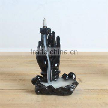 Home Decor Burner Buddhism Hand Backflow Incense Burner photo-2