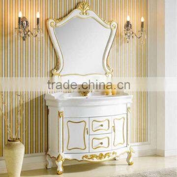 Bisini Bathroom Cabinet set,Bathroom Vanity Cabinet,Hand Carved Mirror Cabinet;Bathroom Furniture(BF08-4027)