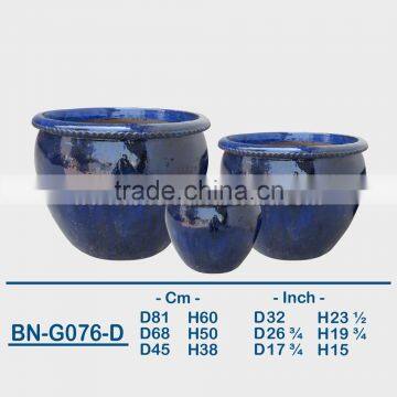 GLAZED CERAMIC OUTDOOR POT BN-G076 photo-4